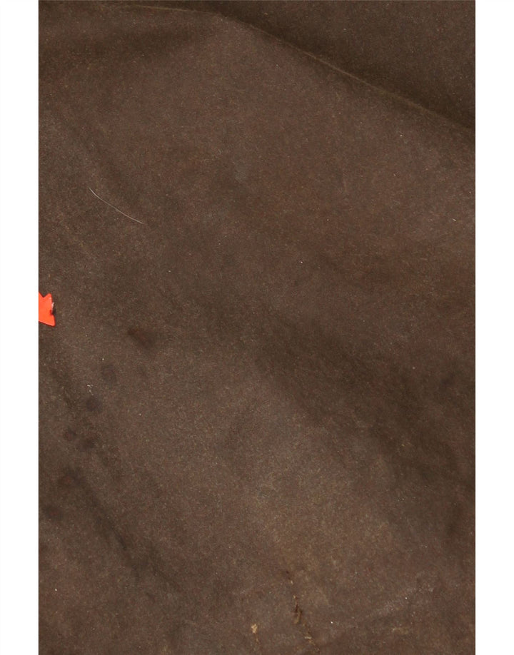 Vintage hombres encerado algodón abrigo Reino Unido 40 marrón grande