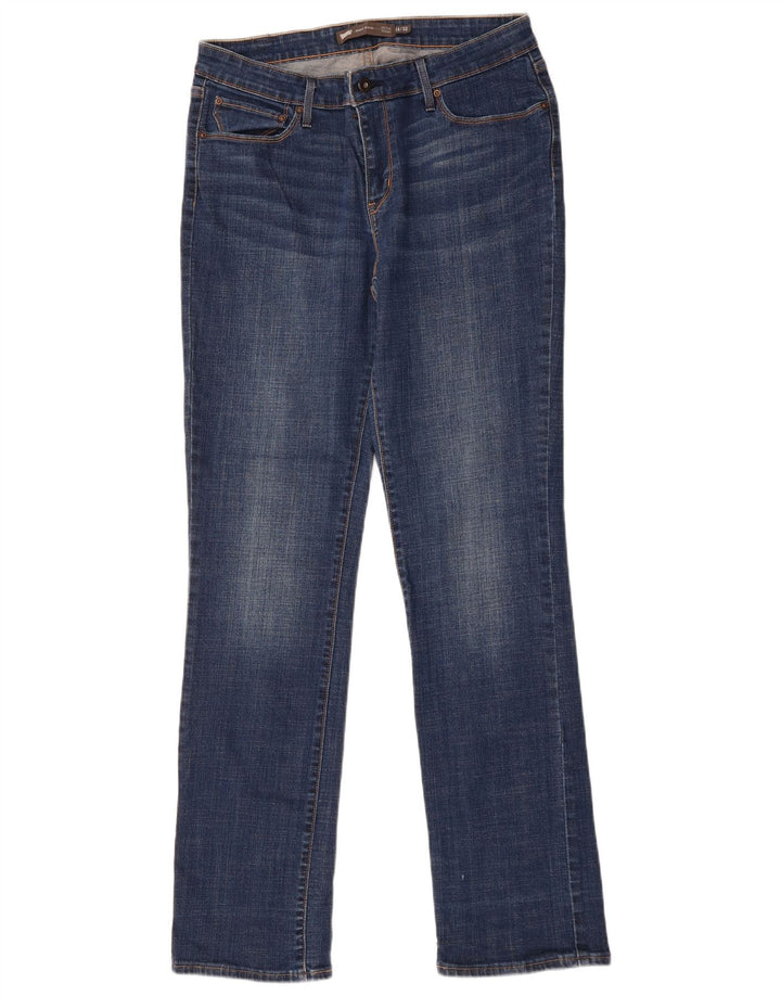 LEVI'S Jeans rectos Demi Curve de talle medio para mujer US 14 XL W32 L32 Azul