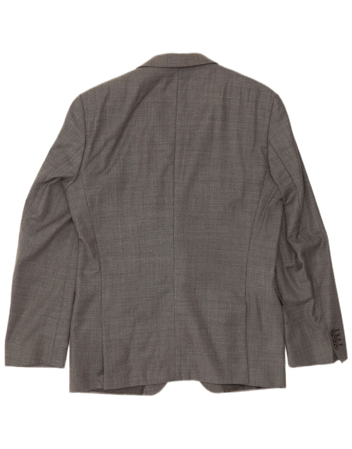 Lanificio In Biella Chaqueta tipo blazer de 2 botones para hombre UK 50 Large Grey