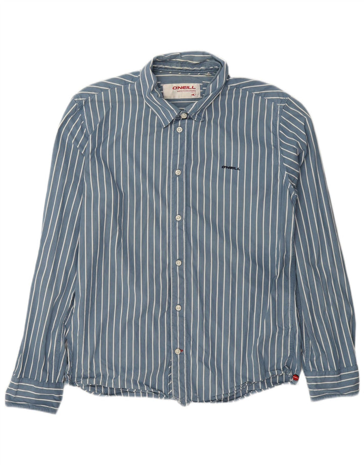 Camisa O'Neill Hombre Algodón A Rayas Azul Medio