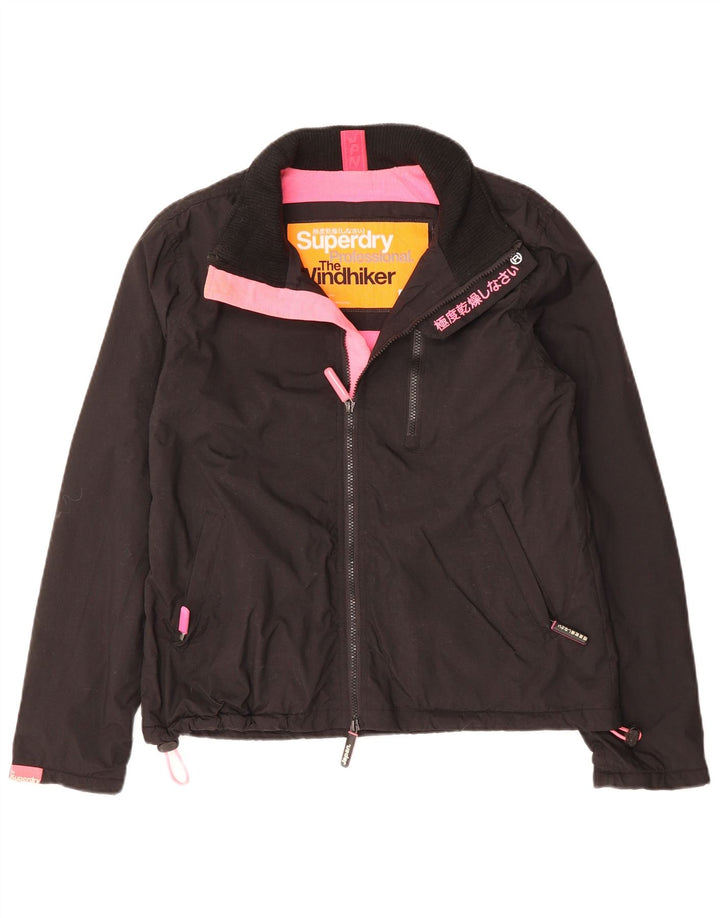 SUPERDRY Chaqueta cortavientos The Windhiker para mujer UK 40 Large Black