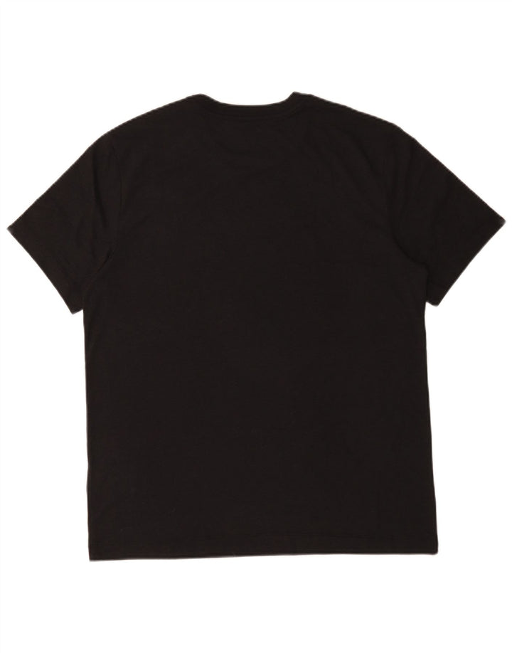 Nike - Camiseta gráfica para hombre, talla grande, algodón negro