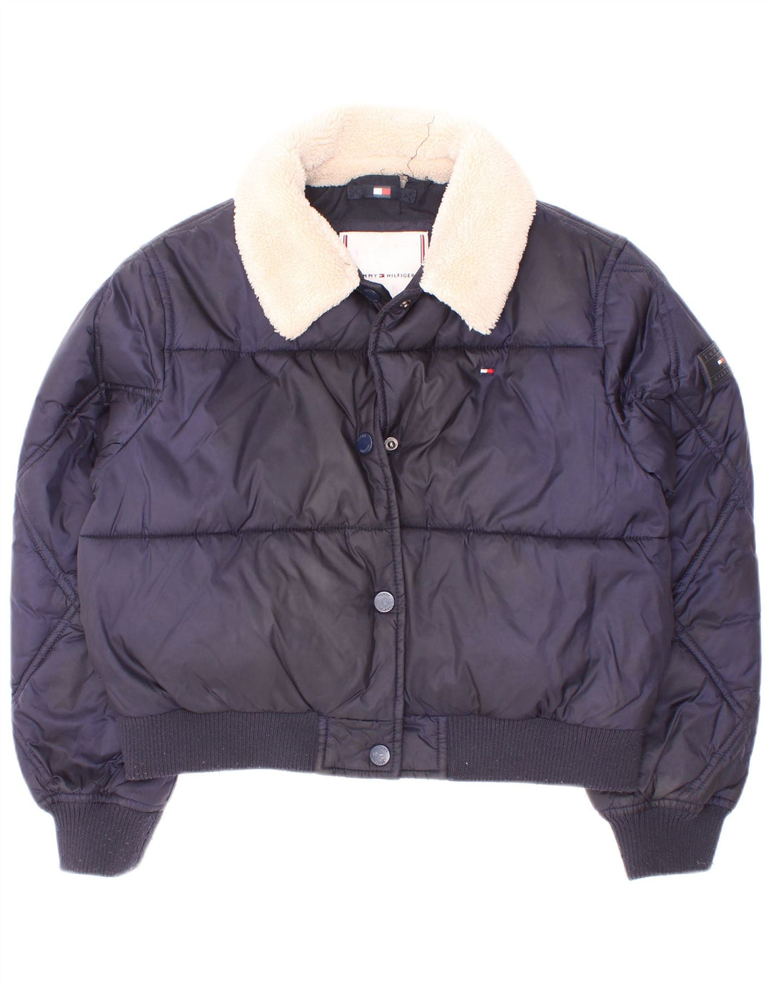 Tommy Hilfiger Chaqueta Acolchada Niña 7-8 Años Azul Marino Poliéster