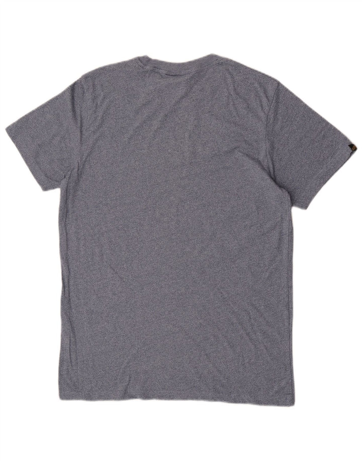 Superdry Camiseta con gráfico gráfico para hombre, talla pequeña, algodón azul