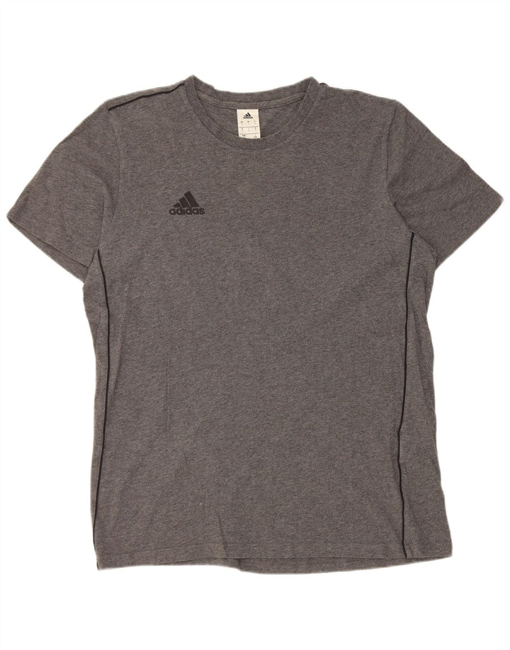 Adidas - Camiseta para hombre, talla grande, algodón gris