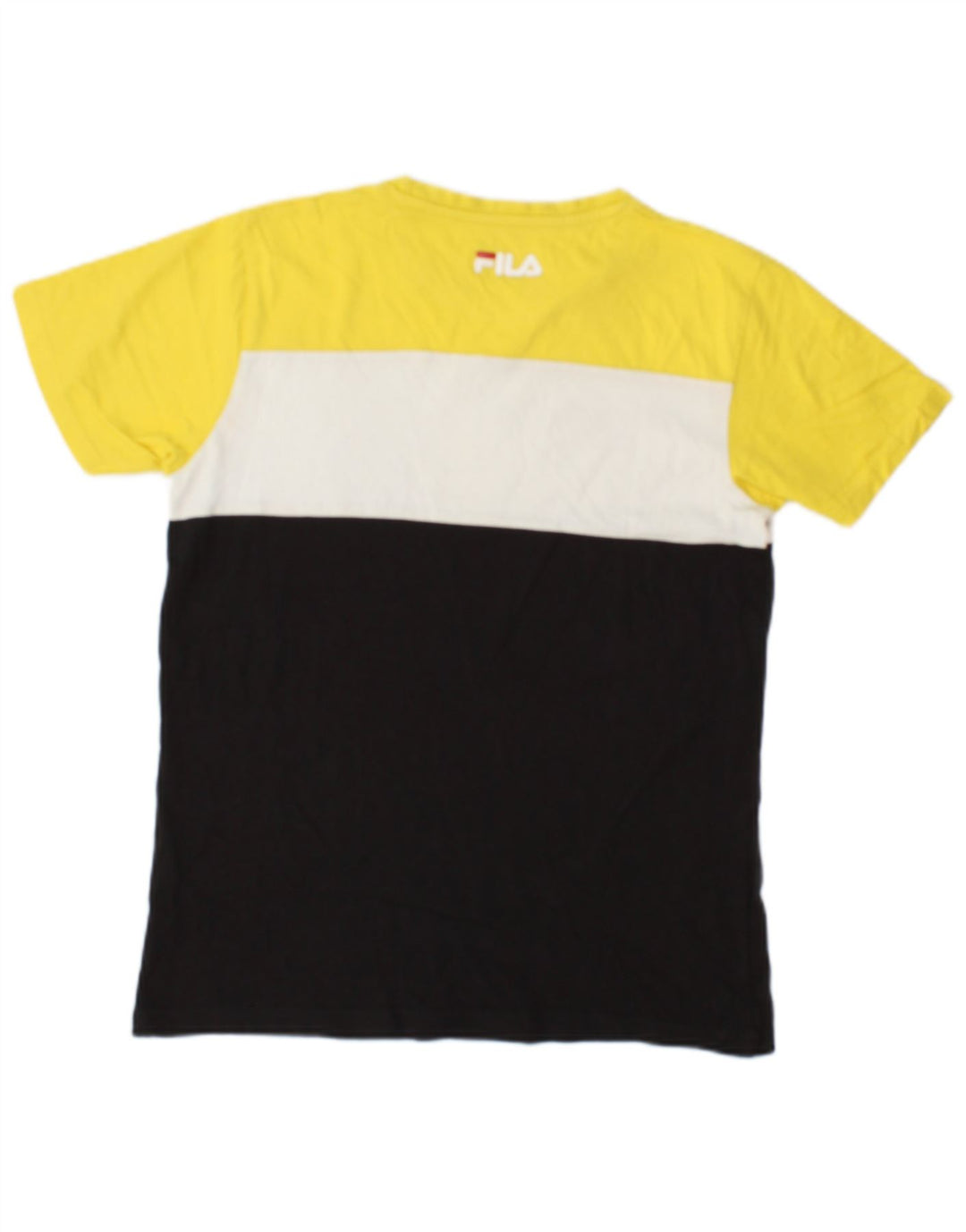 FILA Boys Graphic T-Shirt Top 13-14 Years Multicoloured Colourblock