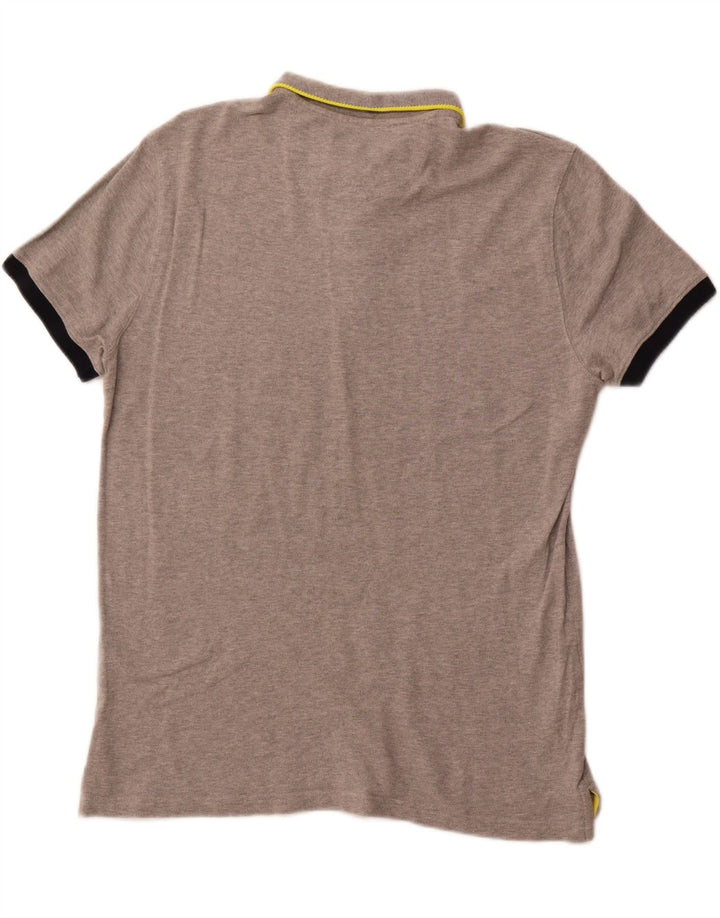 MASSIMO DUTTI Polo Casual Fit Hombre Gris Grande
