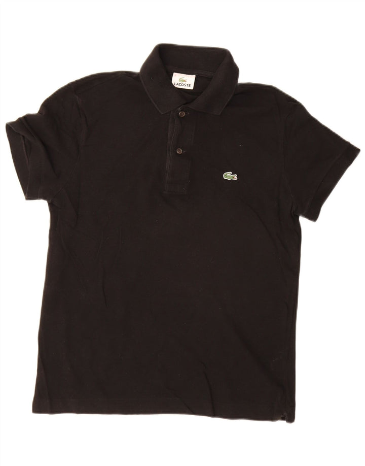 Lacoste Polo para hombre talla 3 pequeño algodón negro
