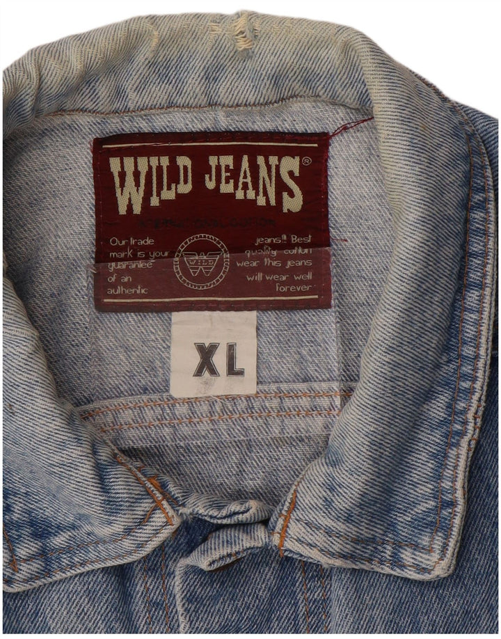 Wild Jeans Chaqueta Vaquera Hombre UK 42 XL Algodón Azul