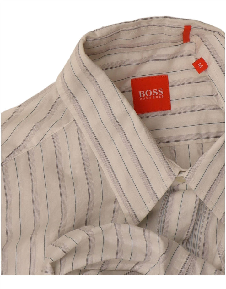 Camisa Hugo Boss Hombre Mediana Rayas Blancas