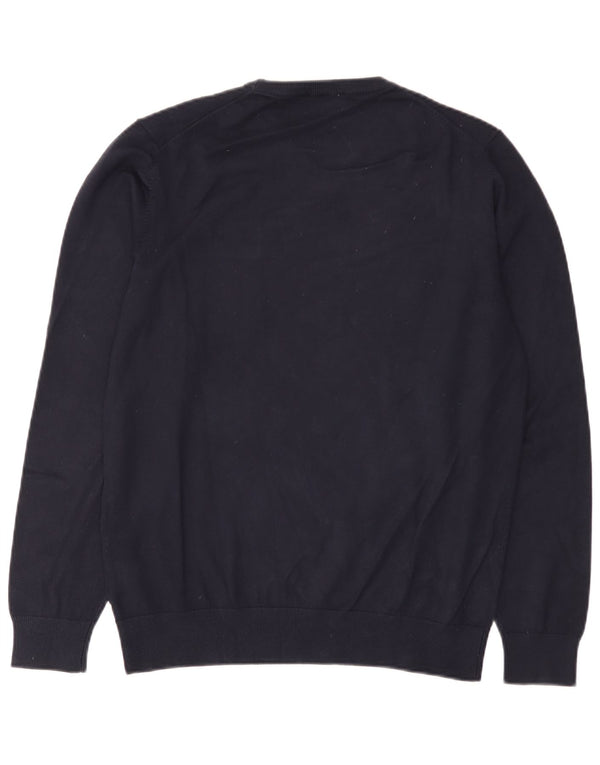 Rifle Jersey De Cuello Redondo Para Hombre XL Azul Marino Viscosa