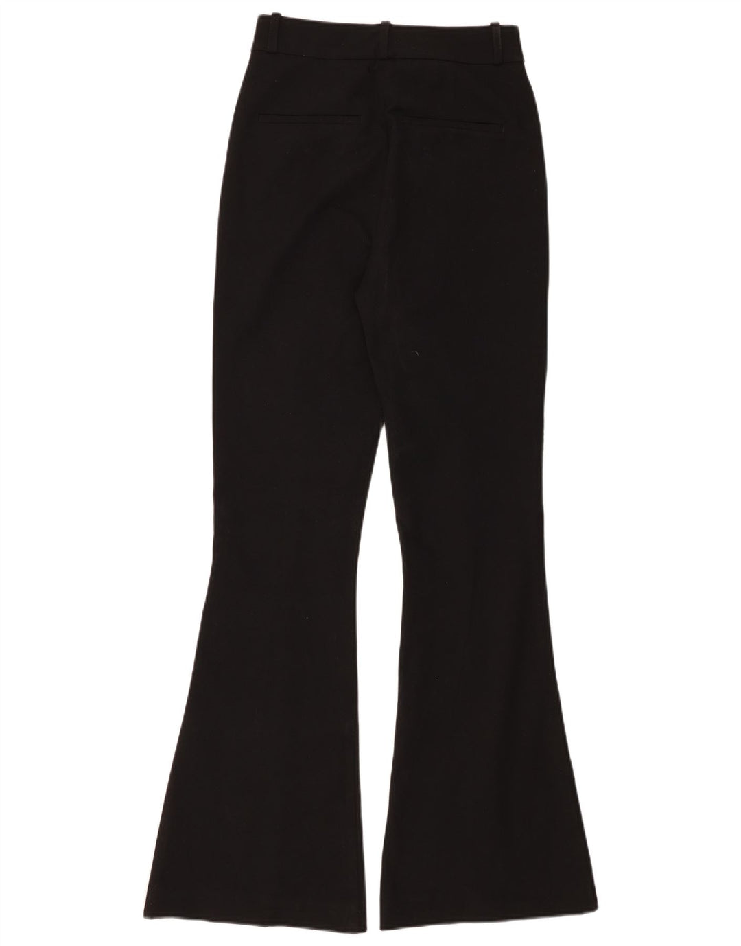 REISS Pantalones casuales acampanados de cintura alta para mujer UK 6 XS W25 L32 Negro