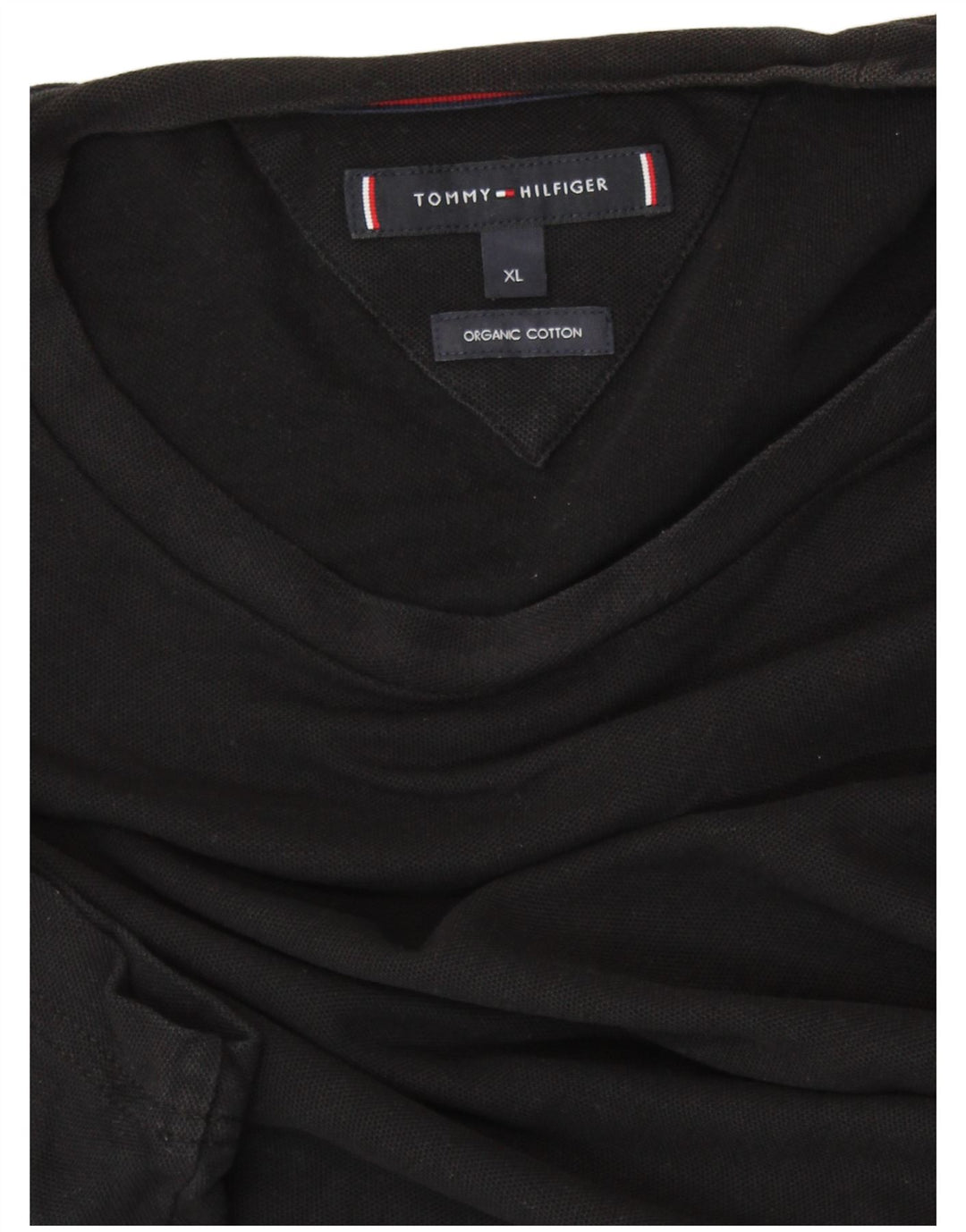 TOMMY HILFIGER Camiseta Mujer UK 40 XL Algodón Negro