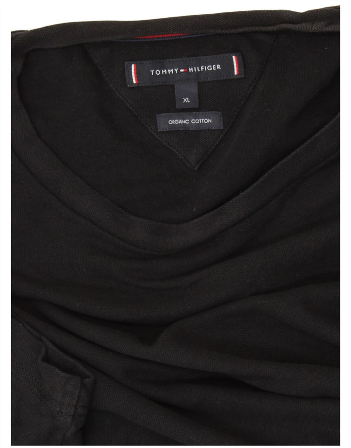 TOMMY HILFIGER Camiseta Mujer UK 40 XL Algodón Negro