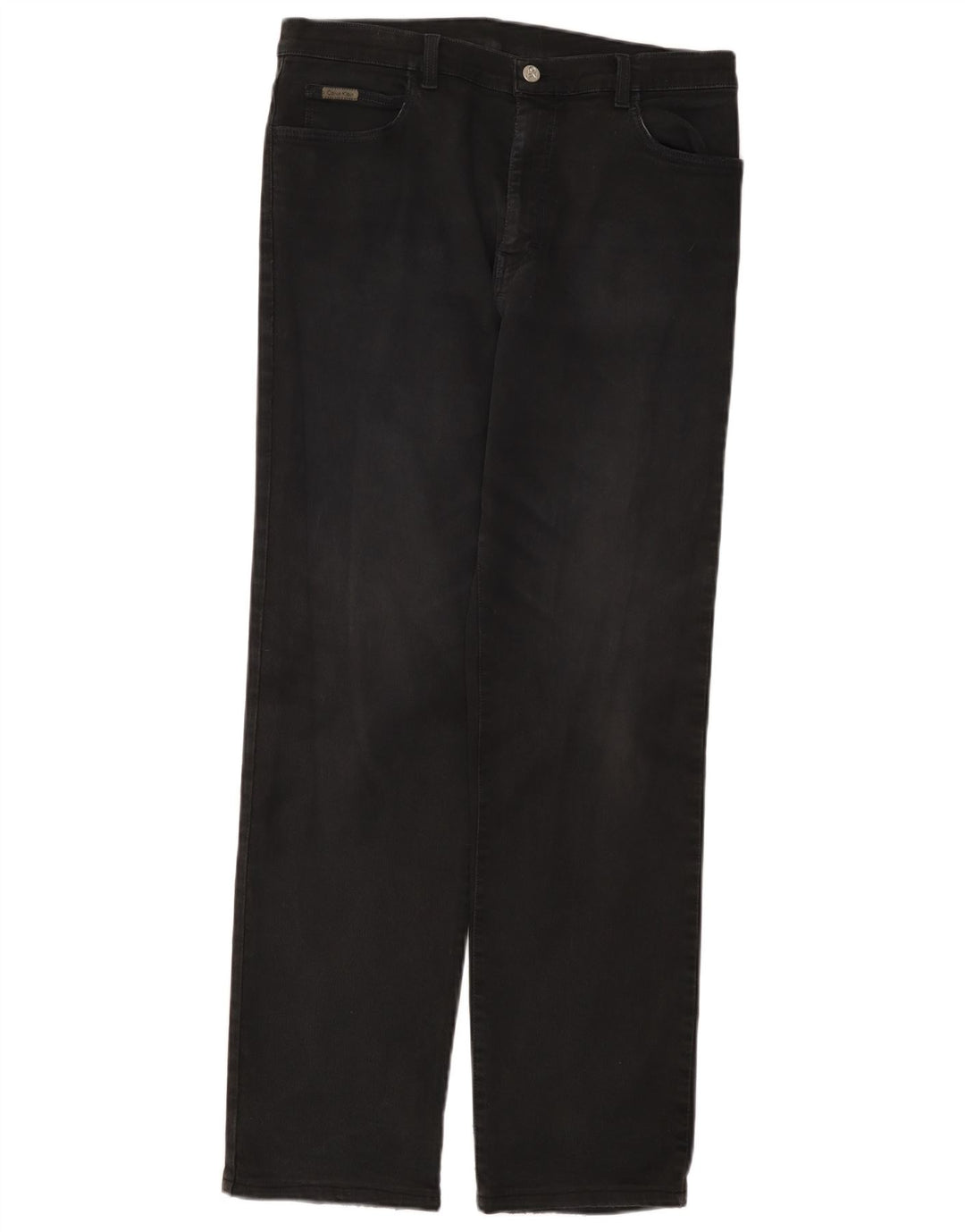 Vaqueros rectos para mujer Calvin Klein Jeans W34 L31 Algodón negro