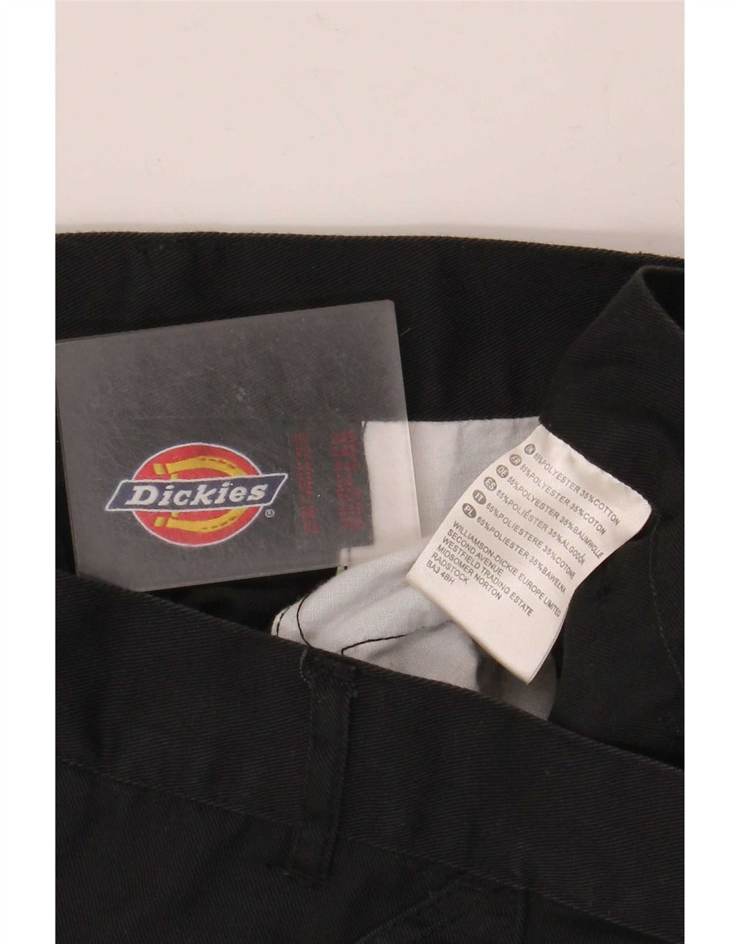 Dickies Pantalones cargo rectos para hombre W34 L30 Poliéster negro