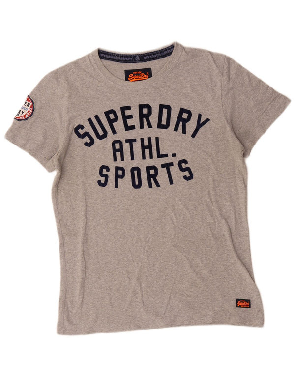 Superdry Camiseta Gráfica De Algodón Gris Medio Para Hombre
