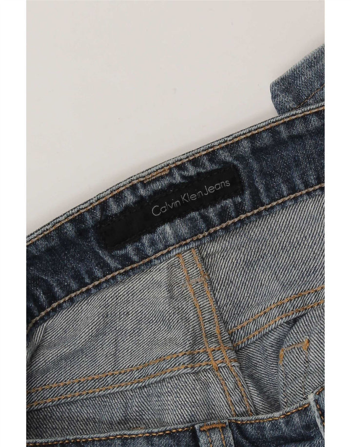 Calvin Klein Jeans rectos desgastados para hombre W34 L28 Azul