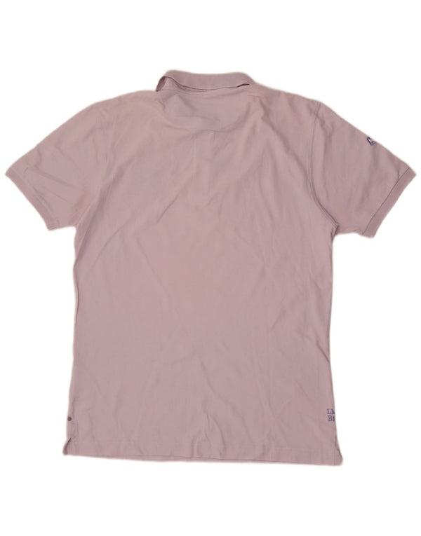 La Martina Mens Graphic Polo Shirt XL Purple Cotton