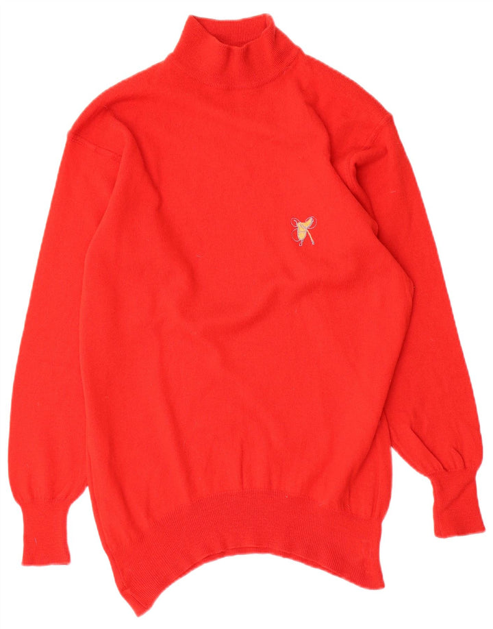 AVON CELLI Jersey de cuello alto para mujer EU 40 Lana roja mediana