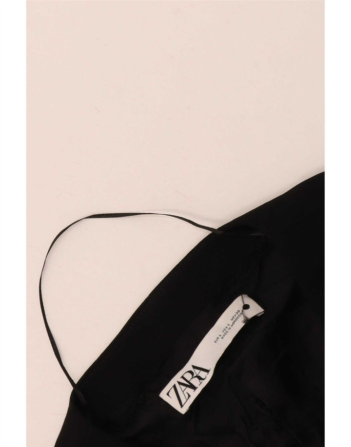 Zara Mujer Chaleco UK 46 Grande Negro
