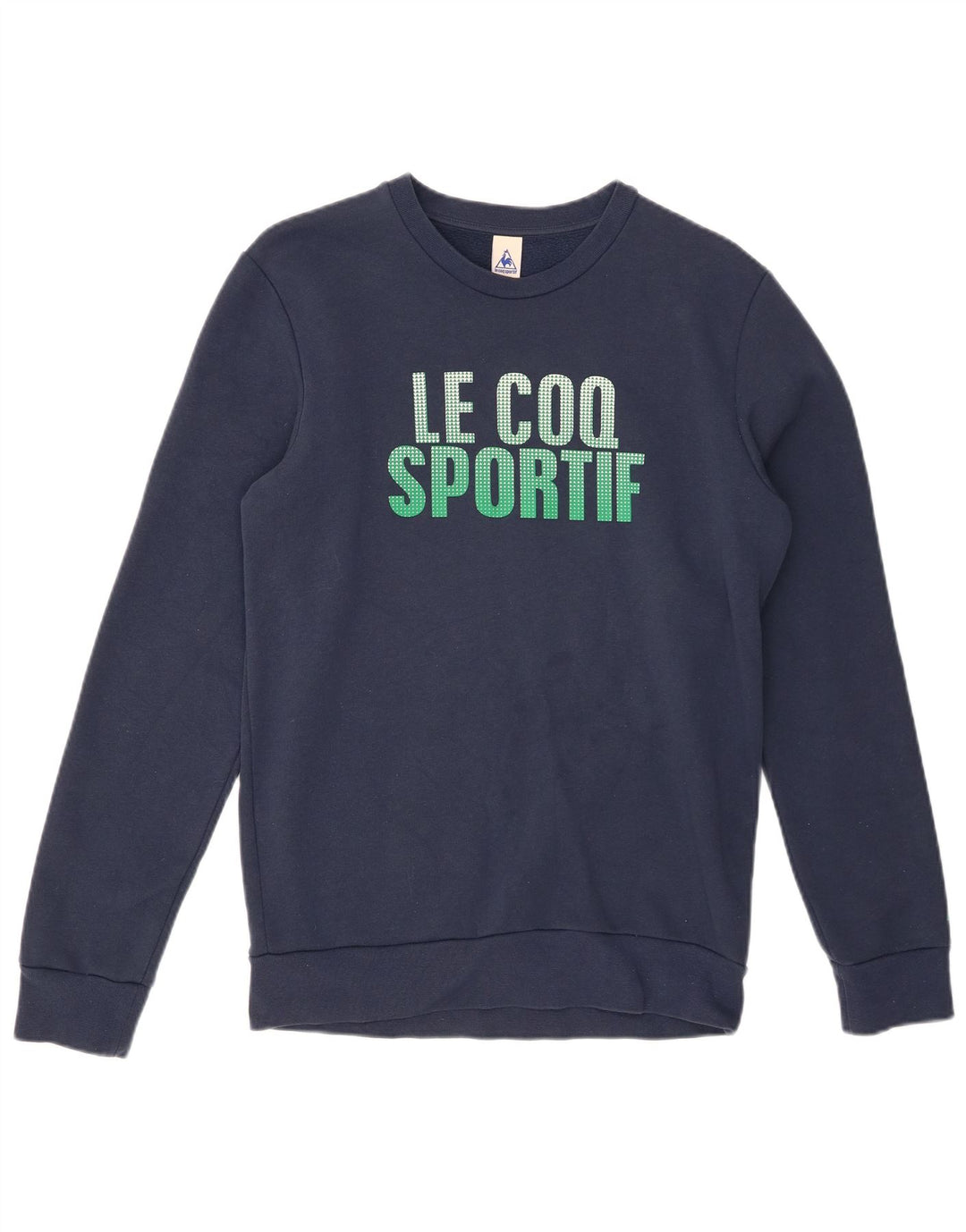LE COQ SPORTIF Sudadera Estampada Hombre Jersey Small Azul Marino Algodón