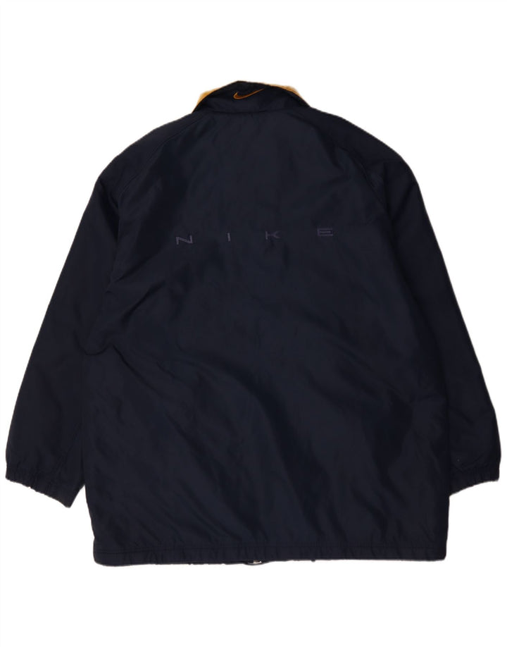 Nike Chaqueta impermeable para hombre UK 40 Large Azul marino Nylon