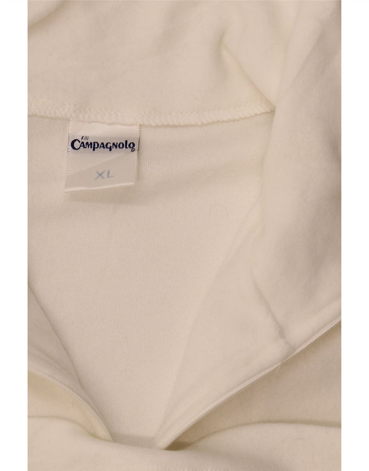 Campagnolo Sudadera Con Cremallera Y Cuello Hombre Jumper XL Blanco Poliéster