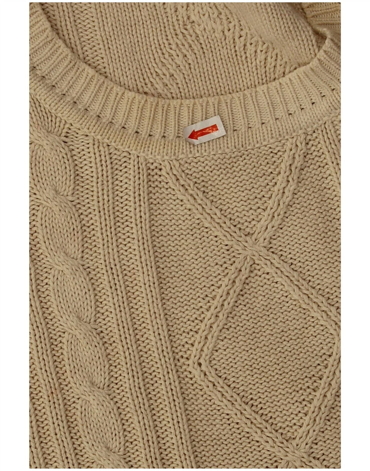 Jockey - Jersey de cuello redondo para hombre, talla grande, color beige