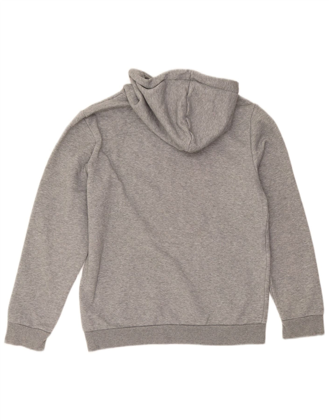 Puma Sudadera con capucha gráfica para hombre Jersey pequeño de algodón gris