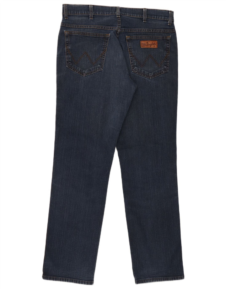 Vaqueros Wrangler Hombre Rectos W34 L32 Azul Marino