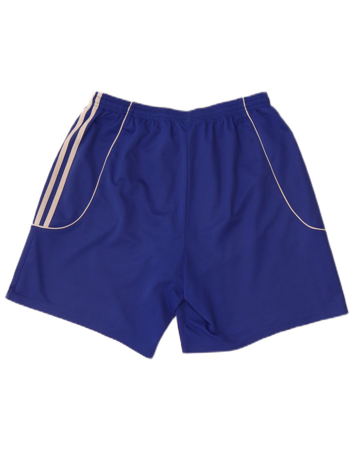 Adidas - Pantalones cortos deportivos para hombre, poliéster azul grande
