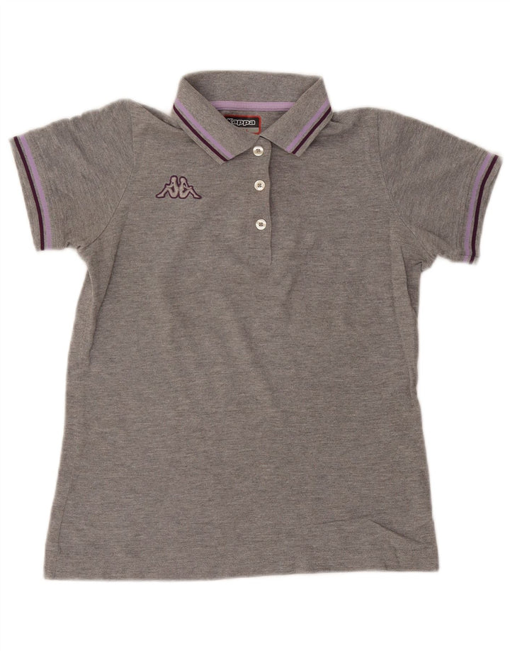 KAPPA Polo para mujer UK 10 Small Gris