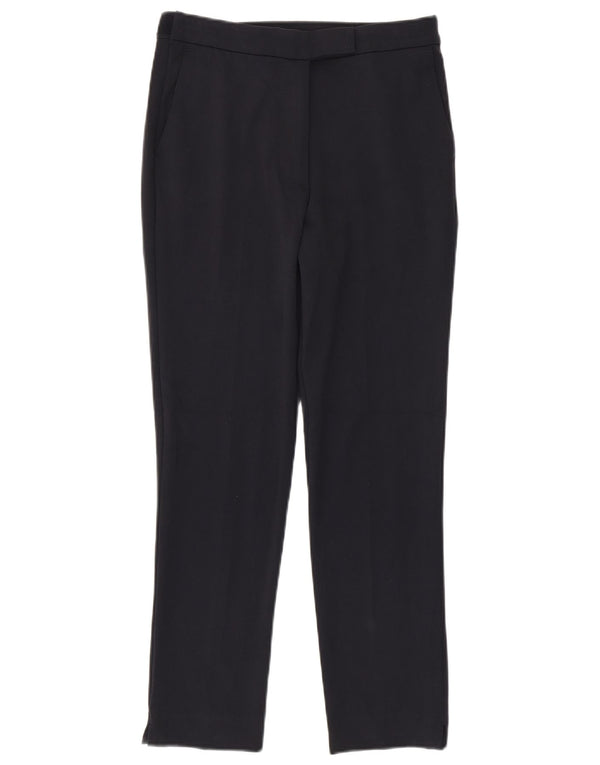 Marks & Spencer Pantalones informales ajustados para mujer UK 10 Small W28 L28 Azul marino