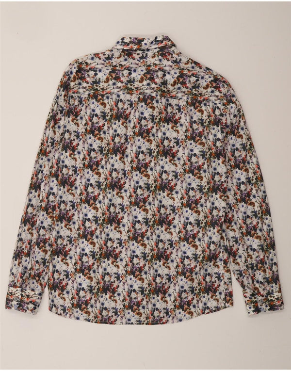 VINTAGE Camisa de hombre grande multicolor floral