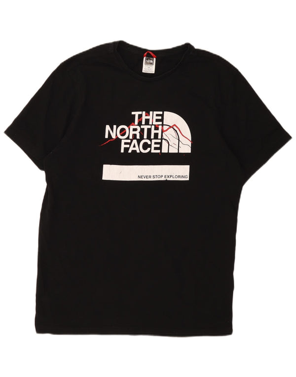 The North Face Camiseta gráfica para hombre Top Medium Black Cotton