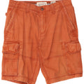 Pantalones cortos cargo para hombre Fat Face W32 Algodón naranja medio