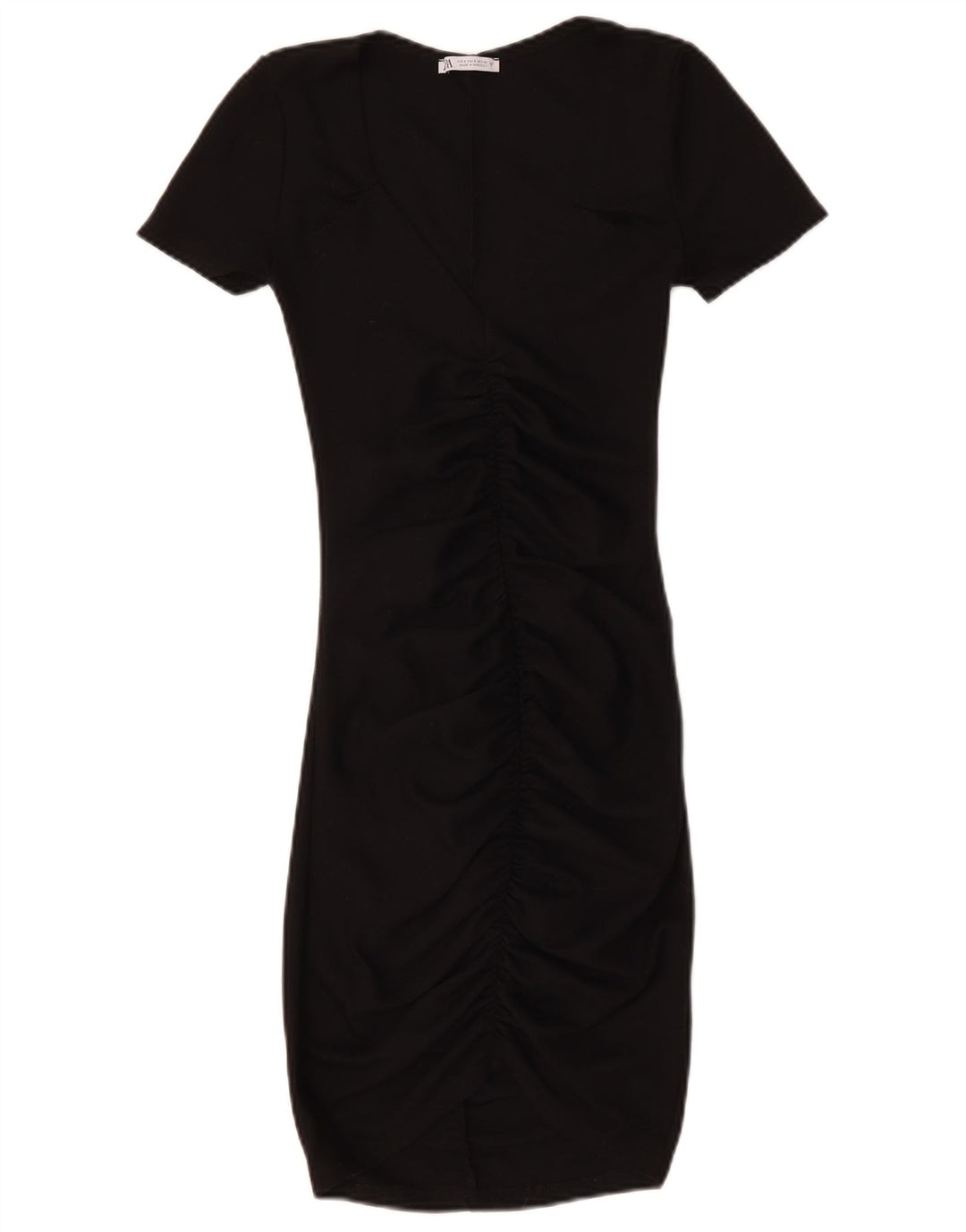 ZARA Vestido ajustado para mujer UK 8 Small Negro
