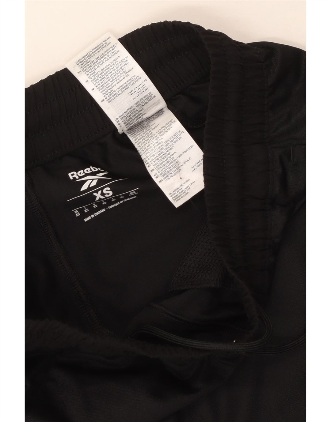 REEBOK Pantalones de chándal para mujer UK 6 XS Negro Poliéster