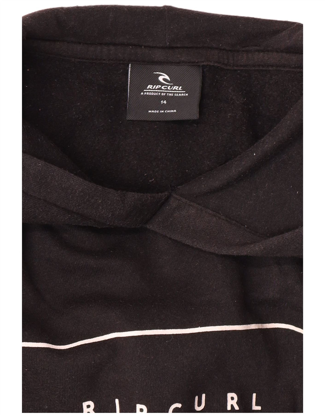 Rip Curl - Sudadera con capucha para mujer, diseño gráfico, talla 40, talla M, color negro