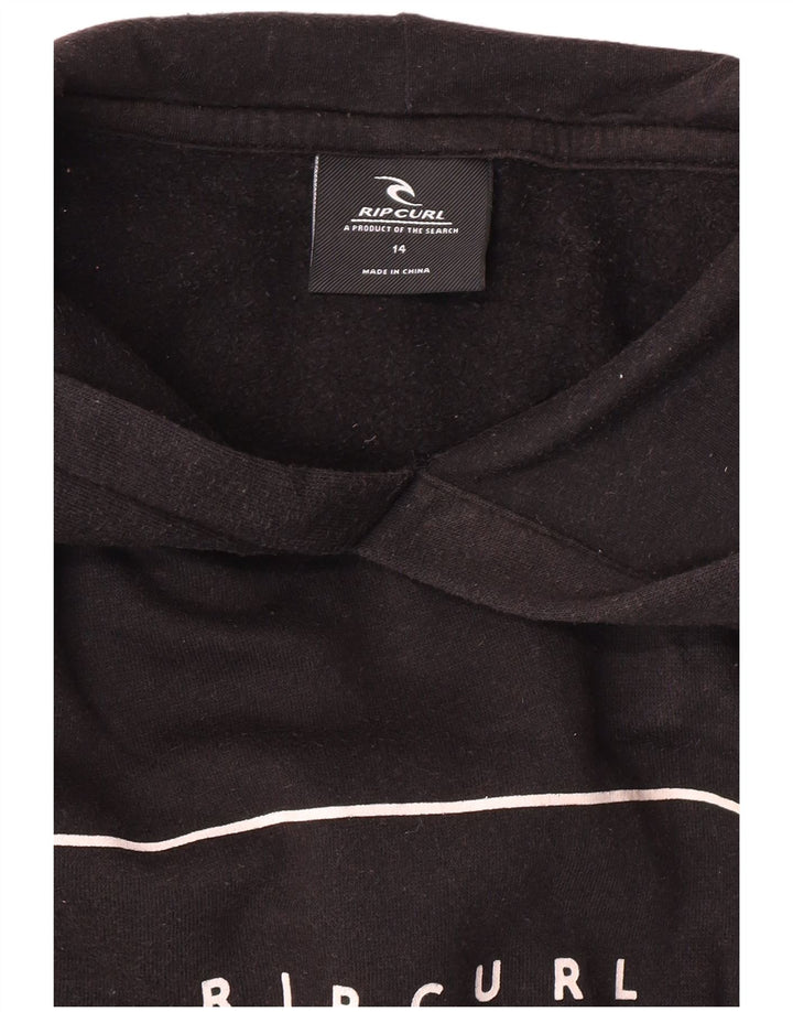 Rip Curl - Sudadera con capucha para mujer, diseño gráfico, talla 40, talla M, color negro
