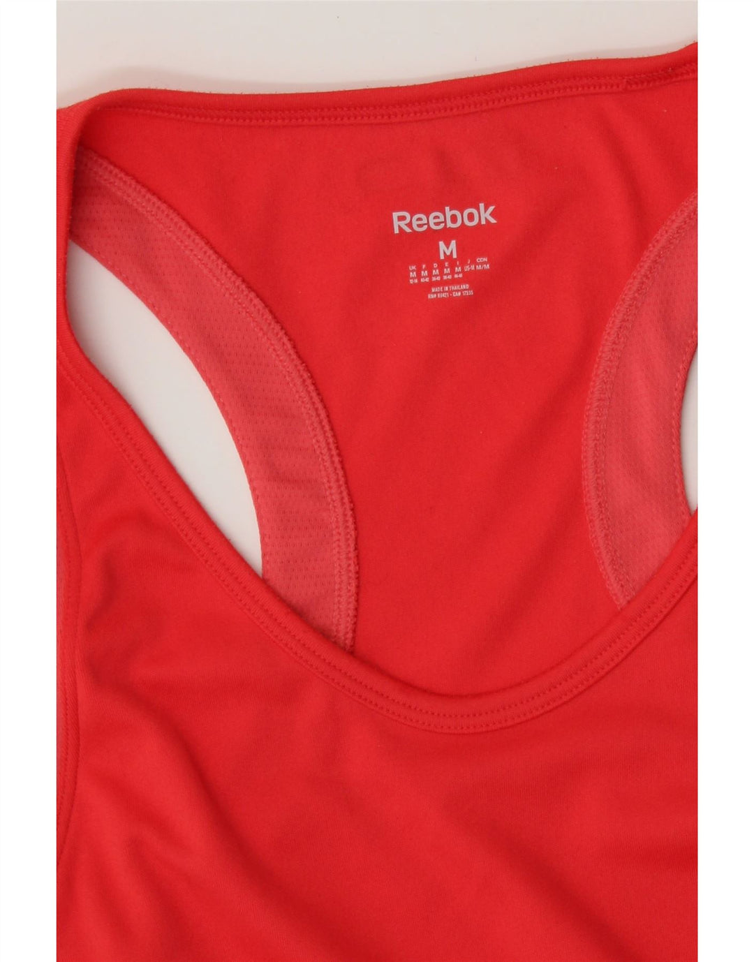 REEBOK Camiseta sin mangas para mujer UK 12/14 Medium Red