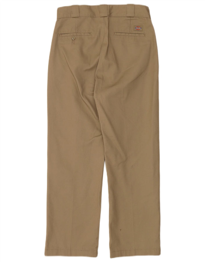 DICKIES Pantalón chino recto para hombre W28 L27 Poliéster caqui