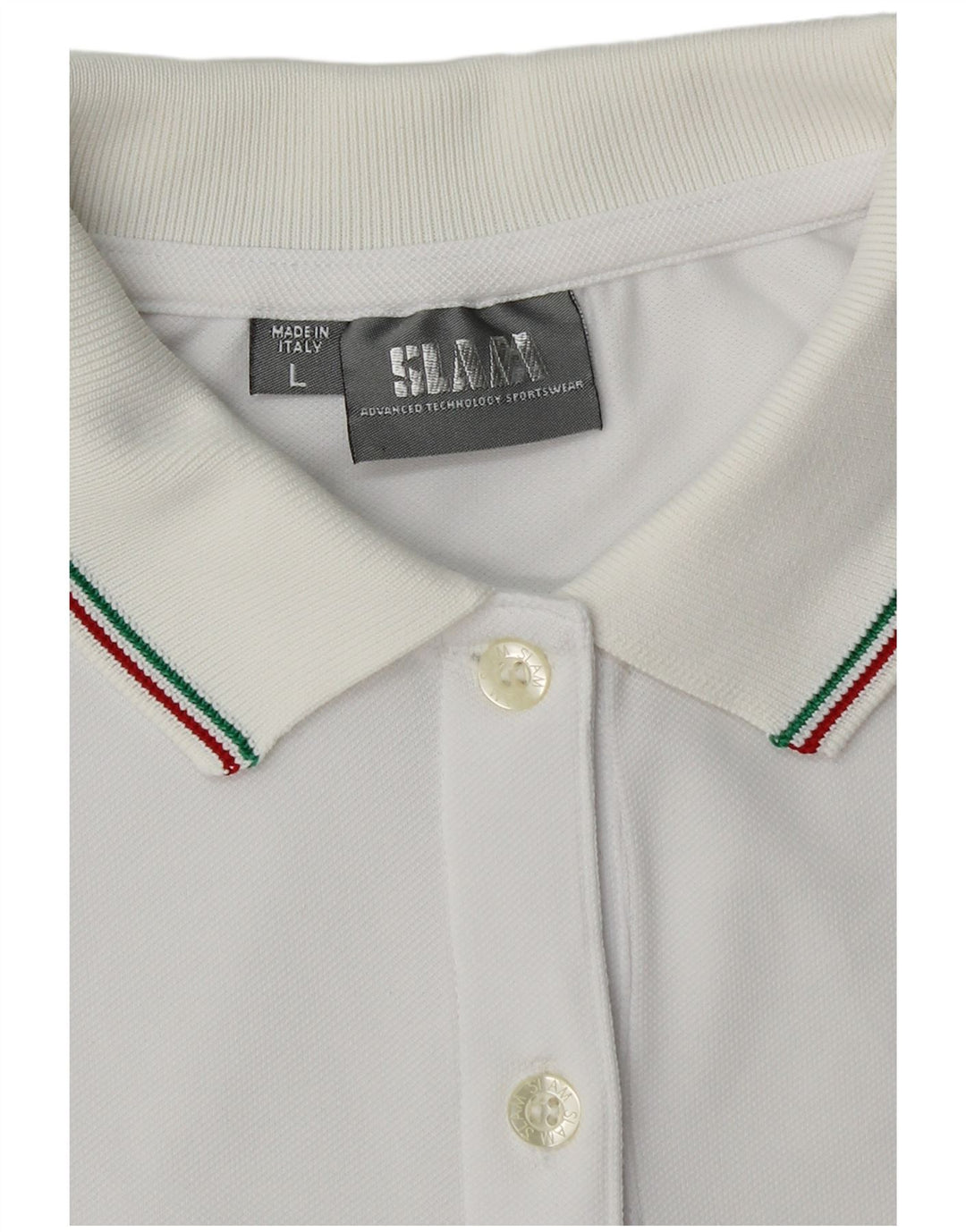 Slam Polo para mujer UK 40 Large Blanco Argyle/Diamond Poliamida
