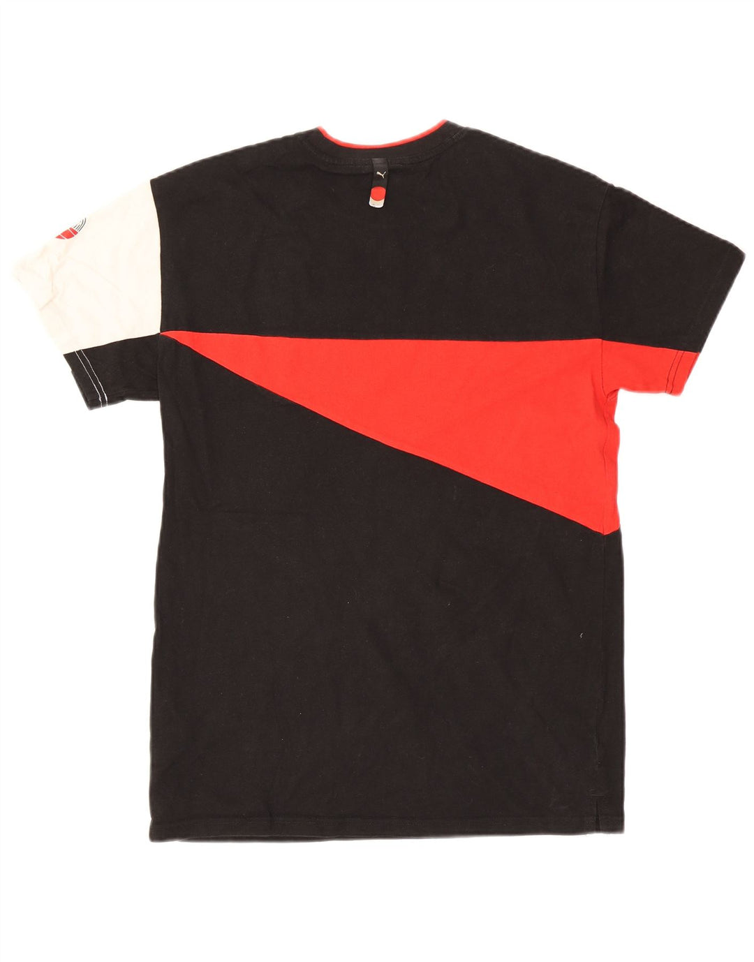 Puma Camiseta para hombre Top Small de algodón color block negro