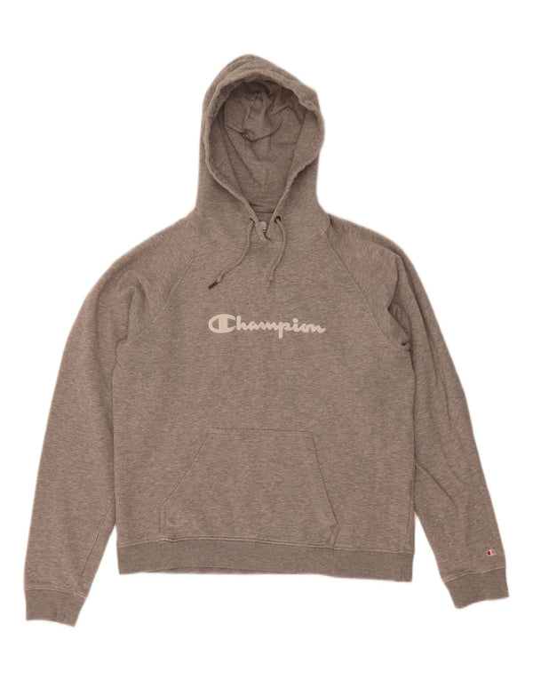 Champion Sudadera con capucha gráfica para mujer Reino Unido 14 Algodón gris medio