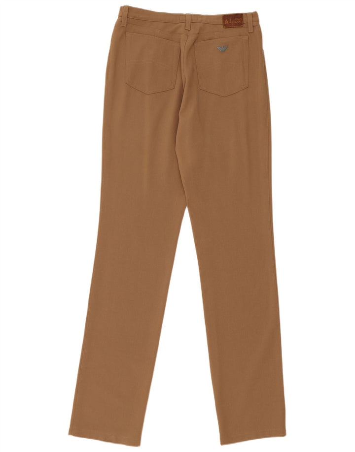 Pantalones Armani Mujer Slim Casual W30 L34 Marrón Poliéster