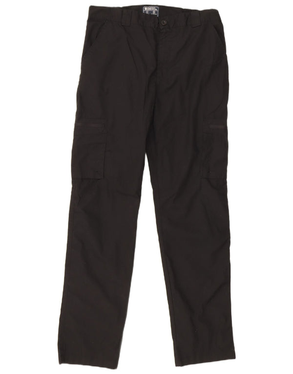 Pantalones cargo rectos para hombre de Mountain Warehouse W34 L31 Poliéster negro