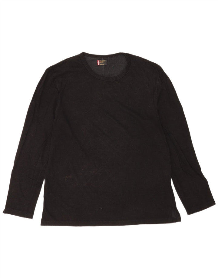 Levi's Top de manga larga para hombre de algodón negro grande