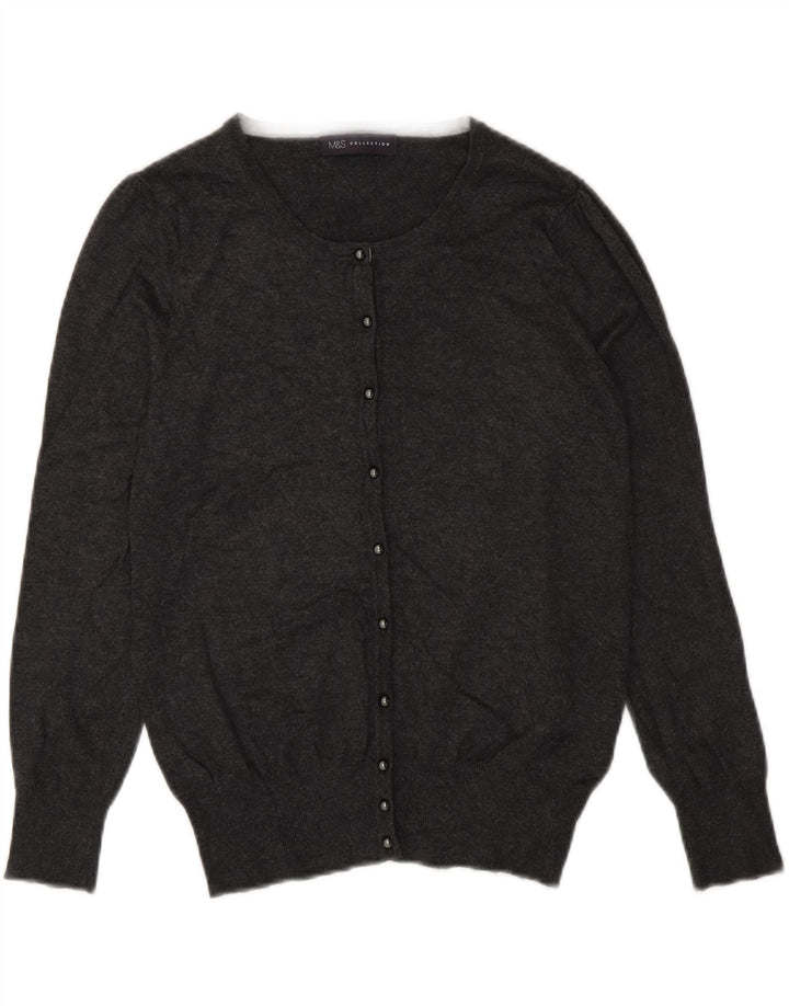 Marks & Spencer - Cárdigan para mujer, talla 40, viscosa gris medio